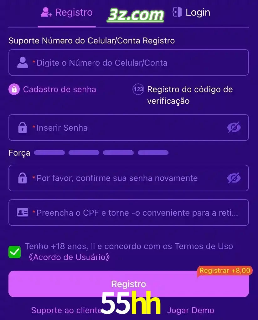 bonus de cadastro imediato